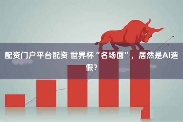 配资门户平台配资 世界杯“名场面”，居然是AI造假？